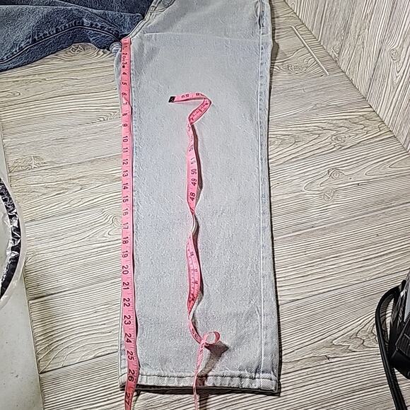 PACSUN 2 Tone Sided High Rise Straight Jeans Womens Size 27 - Picture 13 of 13